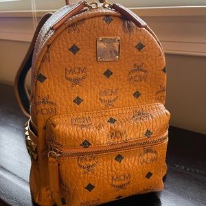 MCM Stark Bebe Boo Side Studs Backpack in Visetos